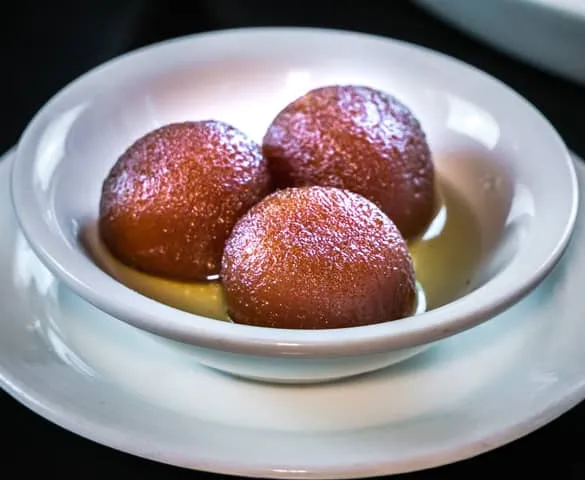 Gulab Jamun at Garlic & Greens in Edmonton, AB
